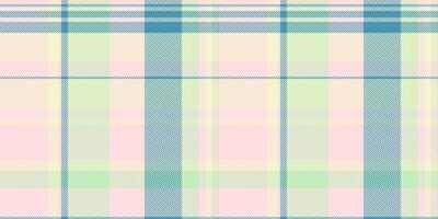 Underwear fabric plaid seamless, cultural background check. Stylish texture pattern tartan textile in light and cyan colors. vector