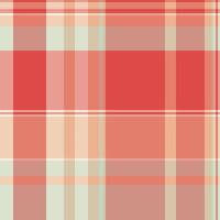 Jpg texture plaid , packing check seamless textile. Youth fabric background tartan pattern in red and light colors. vector