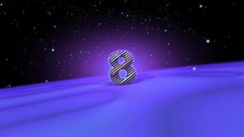 4k Colourful Countdown Animation Background video