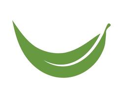 Minimalist green leaf icon against a white background. Symbolizes growth, nature, and organic concepts. Ideal for ecofriendly branding and healthrelated designs. vector