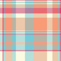 Vibrant plaid pattern with intersecting lines. Seamless texture ideal for textile design, fashion, or digital backgrounds. Captures classic style. Versatile and modern. vector