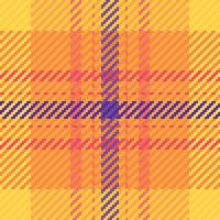 Vibrant warmtoned plaid pattern. Perfect for textile design, website backgrounds, or fashion projects. This seamless texture offers a bold, modern aesthetic with a touch of retro charm. vector