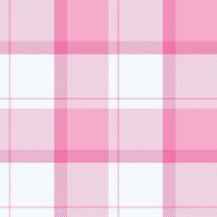 Sweet pink and white plaid pattern. Perfect for textile design, fashion, or scrapbooking projects. This delicate, repeating texture evokes feelings of softness and femininity. vector