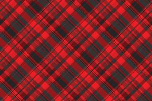 Checkered textile plaid fabric, adorable pattern seamless background. Baby tartan check texture in red and grey colors. vector