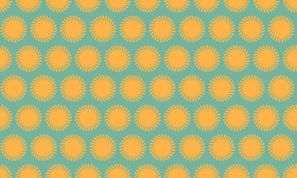 Vibrant teal and orange sunburst pattern. Perfect for textile design, website backgrounds, or cheerful branding. This retroinspired geometric design evokes feelings of warmth and optimism. vector