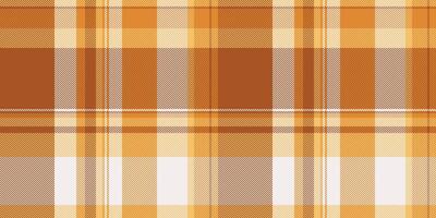 Warm autumnal plaid pattern in shades of orange and white. Perfect for textile design, fallthemed projects, or creating a cozy and rustic aesthetic. vector