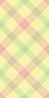 Pastel pink and green plaid pattern. Perfect for backgrounds, textiles, packaging, or any design needing a soft, springlike feel. vector