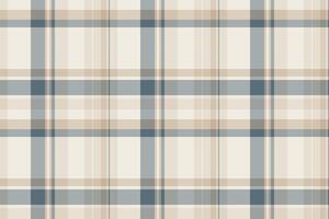 Elegant neutral plaid pattern in beige and blue hues. Perfect for textile design, website backgrounds, or crafting projects. vector
