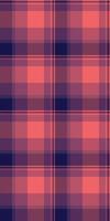 Stylish coral and navy plaid pattern. Perfect for textile design, fashion, backgrounds, and website templates. vector