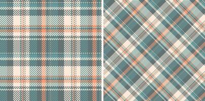 Background tartan fabric of pattern plaid check with a textile seamless texture . Set in fall colors in rich and royal fashion choices. vector