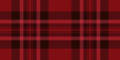 Elegant red and black plaid pattern. Perfect for textile design, apparel, website backgrounds, or seasonal projects. This seamless texture evokes warmth, tradition, and sophistication. vector