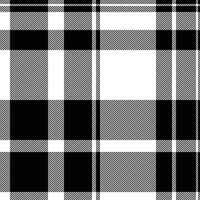 Stylish monochrome plaid pattern. Perfect for textile designs, website backgrounds, or fashion illustrations. The graphic black and white checks create a bold, timeless aesthetic. vector