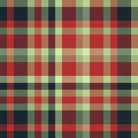 Vibrant herringbone plaid pattern in red, green, and dark navy. Perfect for textile designs, apparel, or seasonal backgrounds. vector