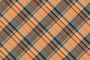Subtle diagonal plaid pattern in muted orange, brown, and gray tones. Perfect for textile design, backgrounds, or autumnal themes. vector