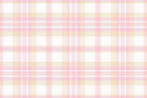 Delicate pastel pink and beige plaid pattern. Perfect for textile designs, backgrounds, or feminine branding. Subtle texture adds visual interest. vector