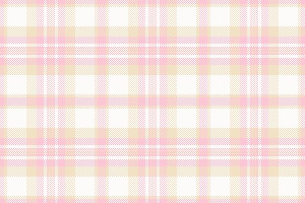 Delicate pastel pink and beige plaid pattern. Perfect for textile designs, backgrounds, or feminine branding. Subtle texture adds visual interest.