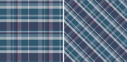 Pattern texture seamless of check background with a fabric tartan textile plaid. Set in dark colors. Tile flooring trends. vector