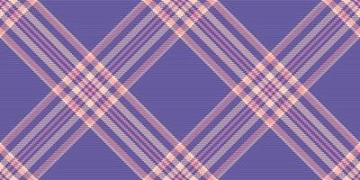 Elegant diagonal plaid pattern in soft purple and peach tones. Perfect for textile design, fashion, website backgrounds, or any project needing a sophisticated, textured look. vector