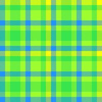 Vibrant plaid pattern with bright green, yellow, and blue hues. Textile design. Perfect for backgrounds, modern designs, and creative projects. Fresh and lively. vector