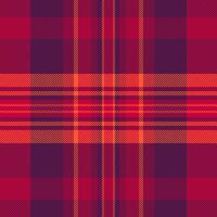 Vibrant red and orange plaid pattern. Perfect for autumnal designs, textile prints, and website backgrounds. This bold, seamless texture evokes warmth and a cozy feeling. vector