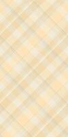 Teen pattern tartan texture, decorating check background. Table cloth textile plaid seamless fabric in light and moccasin colors. vector