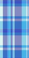 Uk textile seamless texture, handsome fabric check tartan. Invitation pattern background plaid in indigo and cyan colors. vector