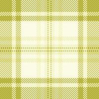 Elegant pastel green and cream plaid pattern. Perfect for textile design, website backgrounds, or packaging. This subtle, sophisticated texture evokes feelings of calm and tranquility. vector