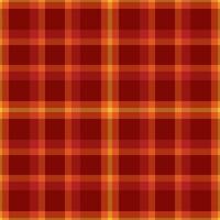 Warm plaid pattern in reds and oranges. Great for backgrounds, textiles, or adding a cozy, autumnal touch to designs. Versatile and eyecatching. vector