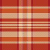 Warm autumnal plaid pattern. Perfect for fallthemed designs, textile prints, or website backgrounds. The rich orange and cream tones evoke feelings of warmth and comfort. vector