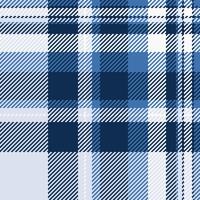 Sophisticated blue and white plaid pattern. Perfect for textile design, website backgrounds, or apparel. This classic check evokes feelings of warmth and comfort, ideal for autumn or winter themes. vector