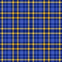 Vibrant blue and gold plaid pattern. Perfect for textile design, fashion, apparel, or website backgrounds. This seamless texture evokes feelings of warmth and style. vector