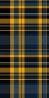 Vibrant yellow and navy plaid pattern. Perfect for textile design, fashion, backgrounds, and website design. This seamless texture offers a classic, sophisticated look with a modern twist. vector