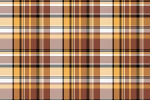 Apparel plaid check , vogue textile tartan fabric. Net seamless background texture pattern in amber and pastel colors. vector