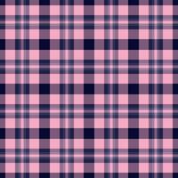 Elegant plaid pattern in pink navy. Seamless tartan design is perfect for backgrounds, textiles, apparel graphic projects needing a classic touch. vector