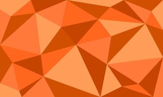 polygonal abstract background with triangular shapes in orange and yellow hues, ideal for modern visual design. vector