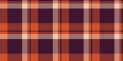 Vibrant autumnal plaid pattern in rich orange, burgundy, and cream. Perfect for fallthemed designs, textiles, and website backgrounds. Evokes warmth, comfort, and the cozy feeling of autumn. vector