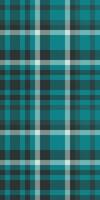 Vibrant teal and charcoal plaid pattern. Perfect for textile design, fashion, and website backgrounds. This classic check evokes feelings of comfort, tradition, and style. vector