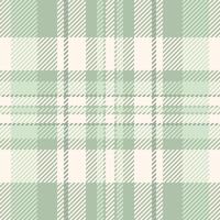 Elegant sage green and cream plaid pattern. Perfect for textile design, wallpaper, packaging, or website backgrounds. Subtle texture and calming color palette evokes serenity and sophistication. vector
