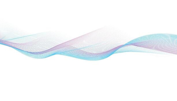 Blue and Purple Abstract Wave Background, Soft Flowing Lines Design vector