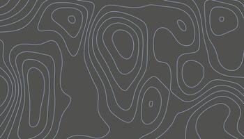 Dark Abstract Topographic Background with Light Blue Contour Lines vector