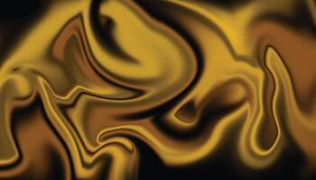 Golden Liquid Marble Swirl Background with Abstract Flowing Pattern vector