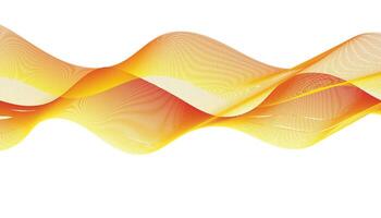 Modern Digital Flow Design in Orange and Yellow vector