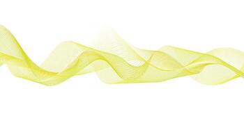 Abstract Yellow Wave Background, Modern Flowing Lines Design vector