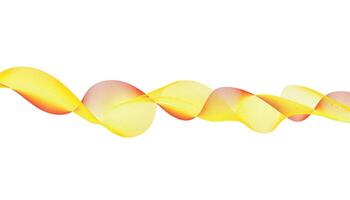 Yellow and Red Abstract Wave Lines vector