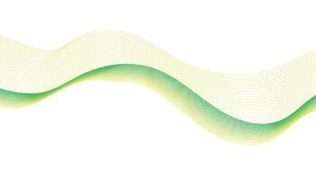 Green and Yellow Abstract Wave Background vector