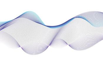 Smooth Abstract Wave Background in Blue and Purple Gradient vector