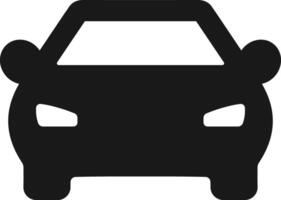 Car icon , car front view icon on transparent background . vector
