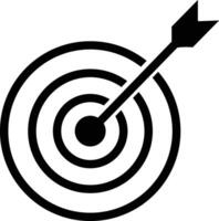 target icon on transparent background . vector
