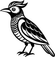 Stylized Bird Silhouette Minimalist Design vector