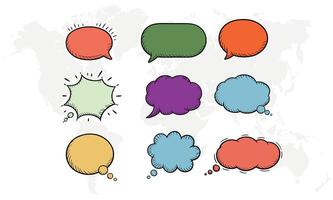Speak Clearly with Colorful Speech Bubbles vector